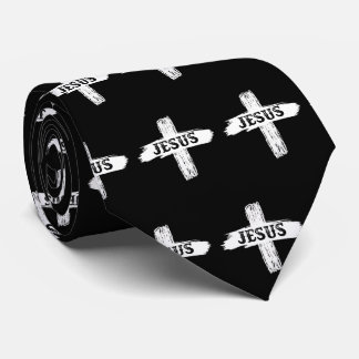 Jesus Rugged Cross Stropdas