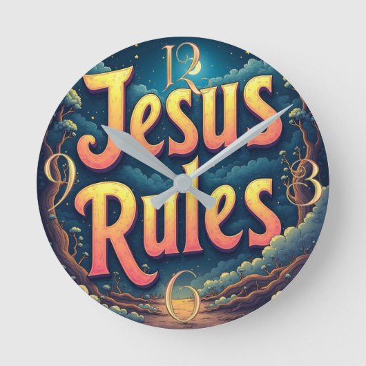 Jesus Rules Ronde Klok (Voorkant)
