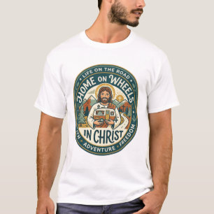 Jesus RV Camper Leven Vintage T-shirt Christelijke