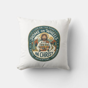 Jesus RV Camper Leven Vintage T-shirt Christelijke Kussen