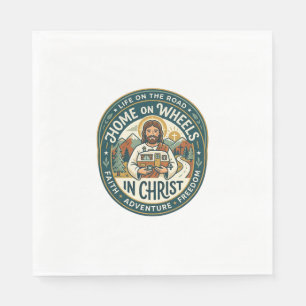 Jesus RV Camper Leven Vintage T-shirt Christelijke Servet