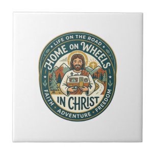 Jesus RV Camper Leven Vintage T-shirt Christelijke Tegeltje