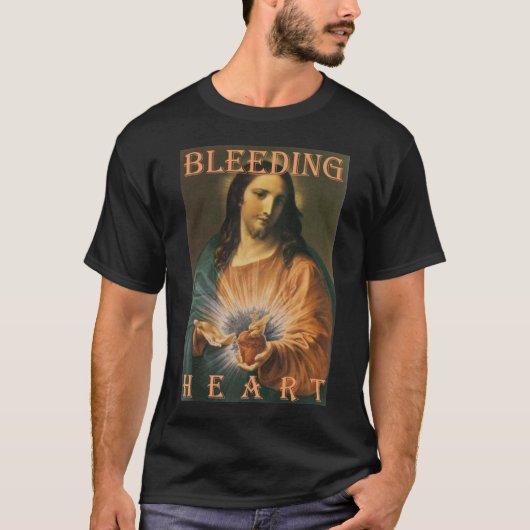 JESUS SACRED BLEEDING HEART T-SHIRT (Voorkant)