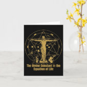 Jesus Sacred Geometry - Sacred Savior Christelijk Kaart (Gele Bloem)