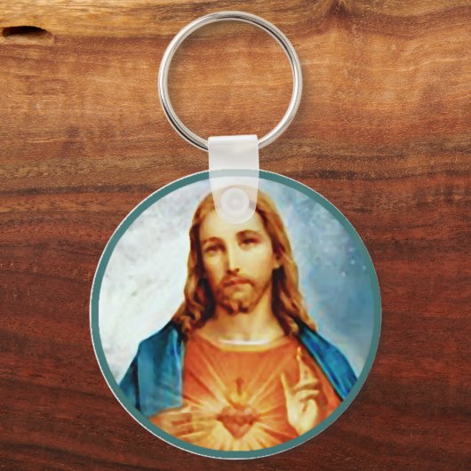 Jesus' Sacred Heart keychain (Voorkant)