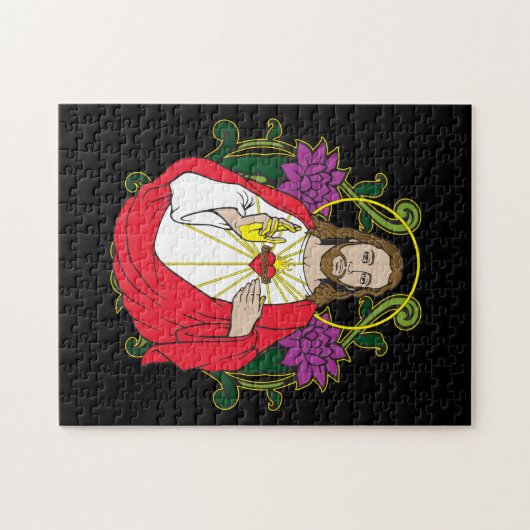 Jesus Sacred Heart Legpuzzel (Horizontaal)