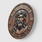 Jesus Sacred Portrait Roman Numeral Grote Klok (Hoek)