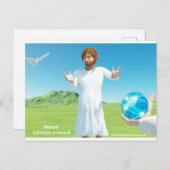 Jesus Salavator e - mundi Briefkaart (Voorkant / Achterkant)