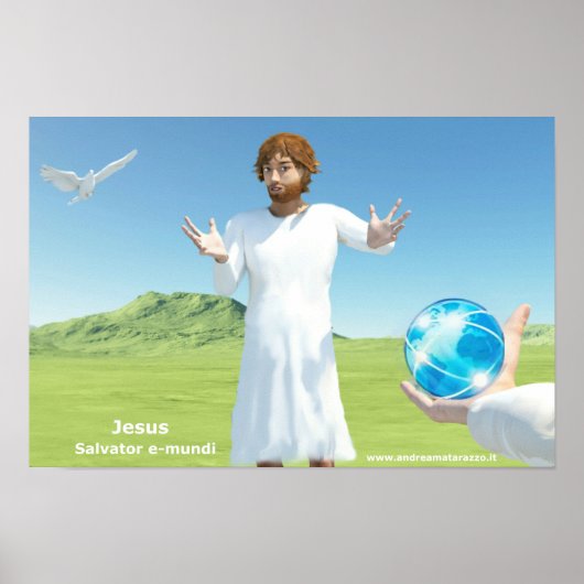 Jesus Salavator e - mundi Poster (Voorkant)