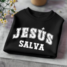 Jesús Salva Distress Christelijk Spaans T-shirt