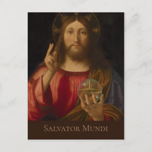 Jesus Salvator mundi Andrea Previtali CC0985 Briefkaart