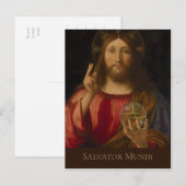 Jesus Salvator mundi Andrea Previtali CC0985 Briefkaart (Voorkant / Achterkant)
