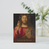 Jesus Salvator mundi Andrea Previtali CC0985 Briefkaart (Staand voorkant)