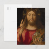 Jesus Salvator mundi Andrea Previtali CC0986 Briefkaart (Voorkant / Achterkant)