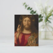 Jesus Salvator mundi Andrea Previtali CC0986 Briefkaart (Staand voorkant)