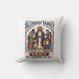 Jesus Samengestelde Familie Stepfamily T-shirt Chr Kussen