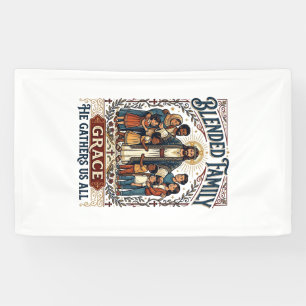 Jesus Samengestelde Familie Stepfamily T-shirt Chr Spandoek