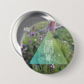 JESUS SAVED botton Ronde Button 7,6 Cm (Voorkant /achterkant)