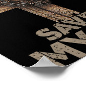 Jesus Saved My Life Christian Cross God Faith Bibl Poster (Hoek)