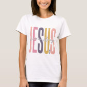 Jesus Saves altijd Inspirerend T-shirt Design (Voorkant)