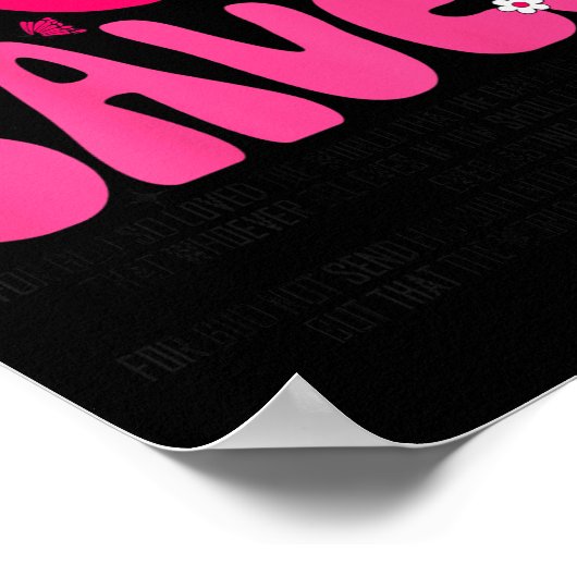 Jesus Saves Bible Verse Christian Faith Religious  Poster (Hoek)