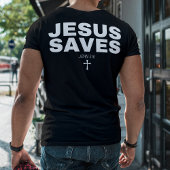 "Jesus Saves" Bijbelvers Christelijk T-shirt