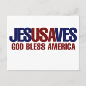 Jesus Saves Briefkaart (Voorkant)