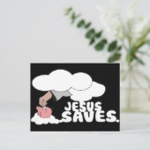 JESUS SAVES BRIEFKAART (Staand voorkant)