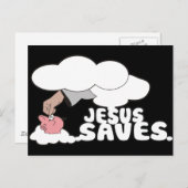 JESUS SAVES BRIEFKAART (Voorkant / Achterkant)