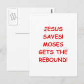 jesus saves briefkaart (Voorkant / Achterkant)