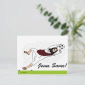 JESUS SAVES! BRIEFKAART (Staand voorkant)
