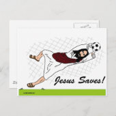 JESUS SAVES! BRIEFKAART (Voorkant / Achterkant)