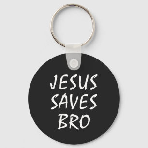 Jesus Saves Bro Christelijk Sleutelhanger