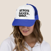 Jesus Saves Bro grappig Trucker Pet (In situ)