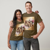 Jesus Saves Brown T-Shirt  (Unisex)