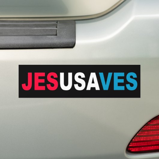 JESUS SAVES BUMPERSTICKER (Op auto)