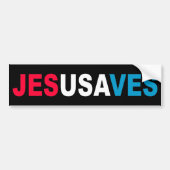 JESUS SAVES BUMPERSTICKER (Voorkant)