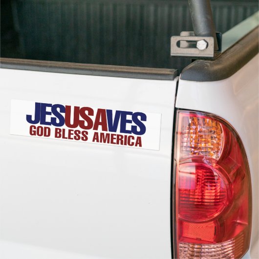Jesus Saves Bumpersticker (Op Truck)