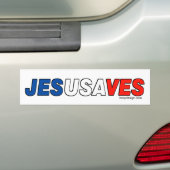 Jesus Saves Bumpersticker (Op auto)