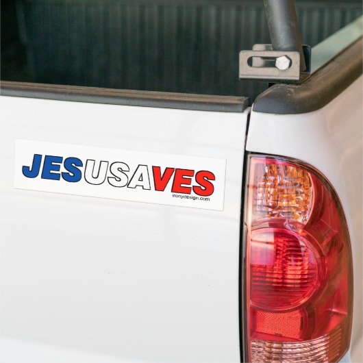 Jesus Saves Bumpersticker (Op Truck)