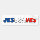 Jesus Saves Bumpersticker (Voorkant)