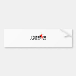 Jesus Saves Bumpersticker