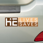 JESUS SAVES BUMPERSTICKER (Op auto)