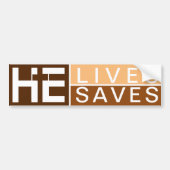 JESUS SAVES BUMPERSTICKER (Voorkant)