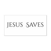 Jesus Saves Christian Quote Rubberstempel (Afrduk)
