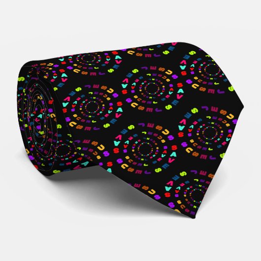 Jesus Saves (Circles) Necktie Stropdas (Opgerold)