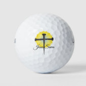 Jesus Saves Cross Golfballen (Voorkant)
