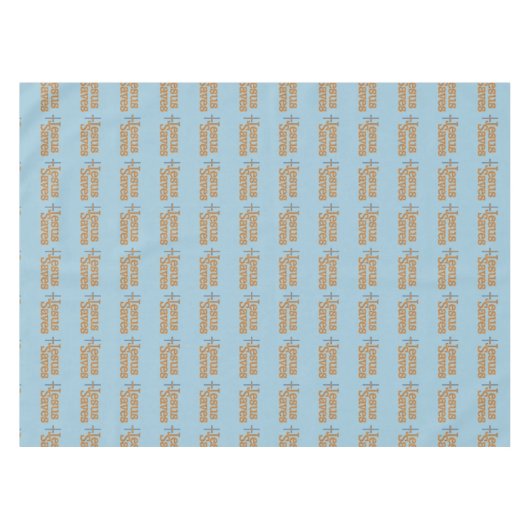 Jesus Saves Cross Tafelkleed (Voorkant (Horizontaal))