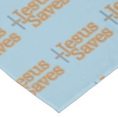 Jesus Saves Cross Tafelkleed (Gekanteld)
