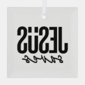 JESUS SAVES GLAS ORNAMENT (Achterkant)